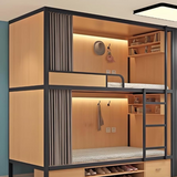 Bunk beds, apartment bunk beds, home bunk beds, student dormitory bunk beds, space pods, double-decker beds, capsule bunk beds, modular capsule upper and lower beds, enclosed private sleep pods
